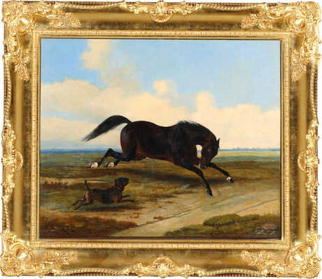 Швабе Александр Петрович. Конь и собака 